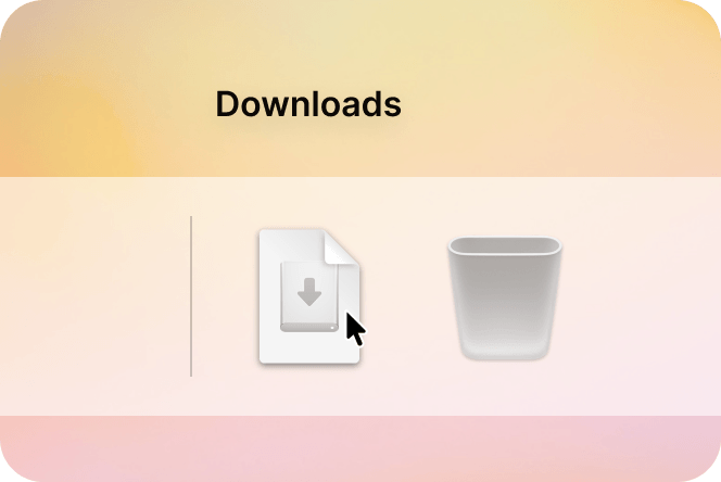 The Tana disk image sitting in the macOS Downloads stack.